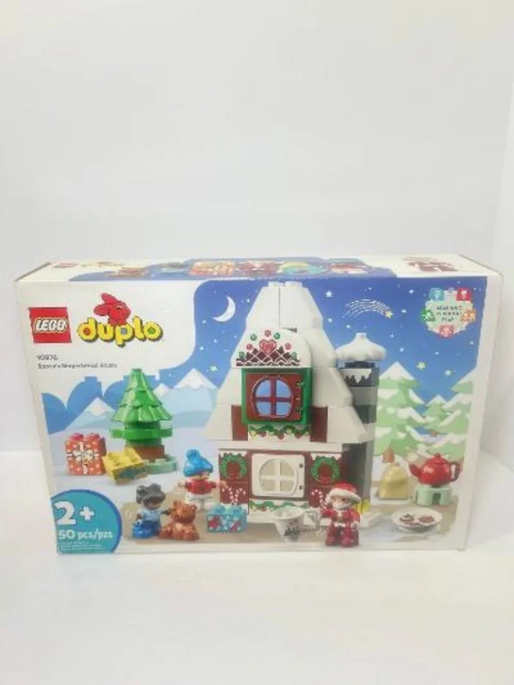 Lego Duplo Santas Gingerbread House 10976 Christmas Holiday Set W/ Box Complete
